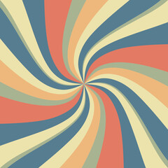 Fun colourful swirl with a touch of 70's style psychedelic element. Creative way to spice up a vintage home with decor, phone background or anything the illustration might fit in! Circus backdrop art.
