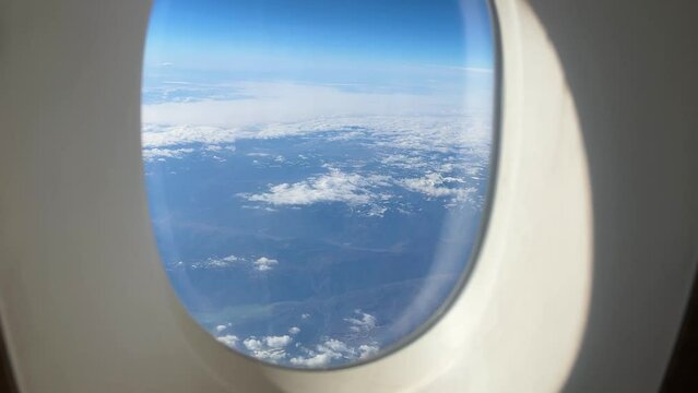 Aerial view from the airplane