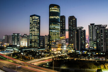 Fototapeta na wymiar the night view of seoul Korea