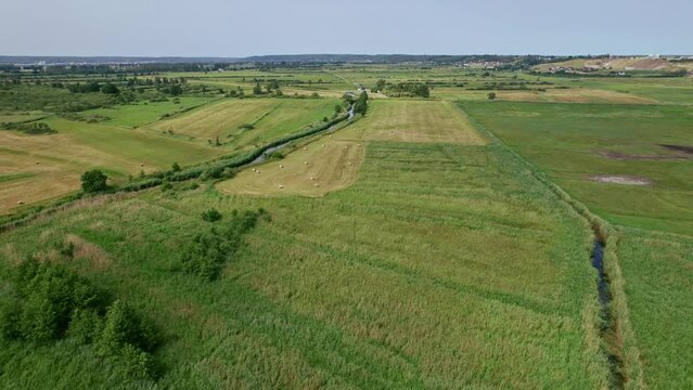 Flying through Polish nature reserve "Beka".