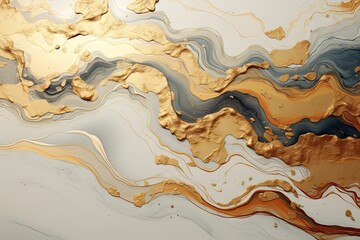 Elegant white and gray marble texture background with gold streaks.