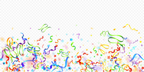 ribbon spiral confetti carnival color shine gift