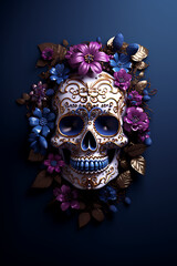 Decorated skull 
