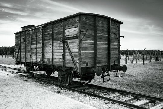 OSWIECZIM, POLAND - MAY 22, 2023: Concentration camp Auschwitz in Poland