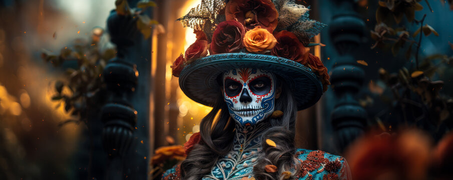 Creepy Mexican Culture: Day of the Dead Female Zombie Awakening