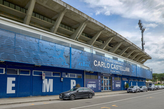 View on Carlo Castellani stadium - the official home ground of FC Empoli, Italy