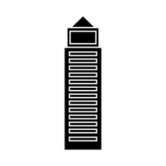 Skyscraper icon vector. Building illustration sign. high-rise building symbol. architecture logo.