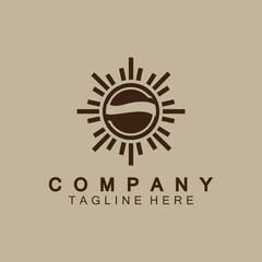 Letter S icon with Sun rays for Sun logo vector design template