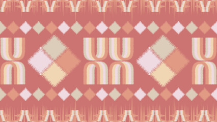 Pink silk ikat. love pattern. cute background beautiful beautiful Design for Ethnic, carpet,wallpaper,wrapping,Batik,background,fabric,clothing, Vector AI.
