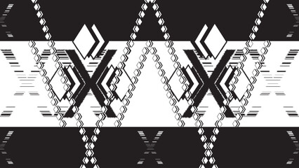black and white pattern decorations vector black and white wallpaper background luxury texture Design for Ethnic, carpet,wallpaper,wrapping,Batik,background,fabric,clothing, Vector AI