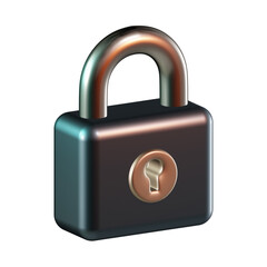 Secure 3D Icon