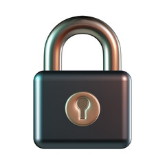 Security Lock 3D Icon