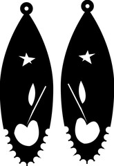 black and white hearts