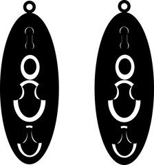 illustration of a pair of black and people