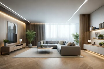 Fototapeta na wymiar modern living room interior 