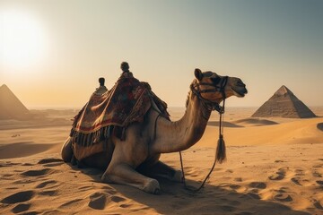 Caravan camel. Generate Ai