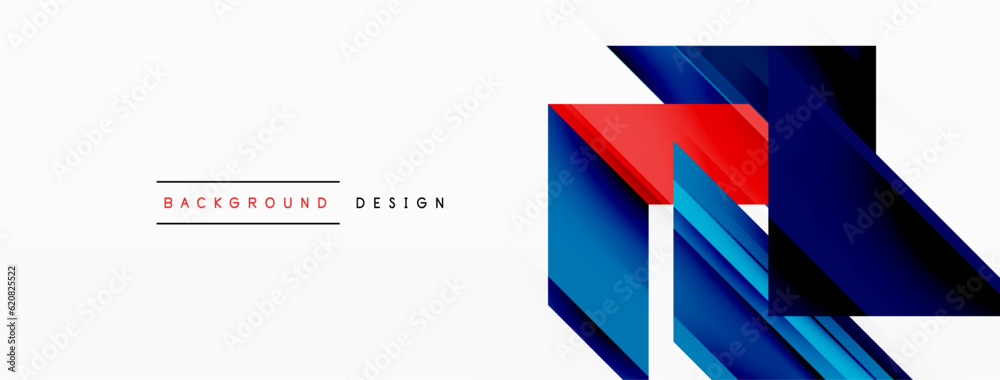 Aufkleber Visually striking background design featuring dynamic geometric lines and arrows. This captivating composition combines movement and precision, creating an engaging and visually appealing graphic