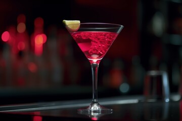 Cosmopolitan cocktail glass. Generate Ai - obrazy, fototapety, plakaty