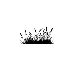 grass silhouette illustration 