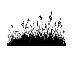 grass silhouette illustration 