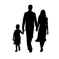 family silhouette illustration 