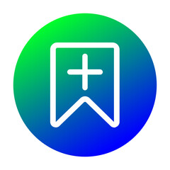 Fototapeta premium bookmark icon button 