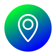 Obraz premium location icon button 