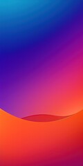 Modern Mobile Phone Wallpaper. Two tone orange and purple, blue gradient. Nature illusion. Earth, desert, sun, blue sky. Sunset Sky background.Sunrise with orange, pink and blue. Generative AI