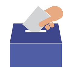 Election or vote box icon vector illustration