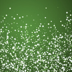 Magic falling snow christmas background. Subtle