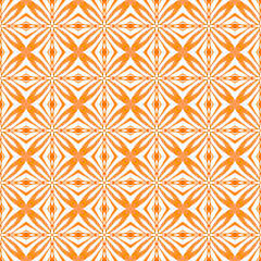 Arabesque hand drawn design. Orange marvelous