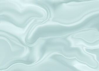 Light Ice Blue Silk Fabric Background. Shiny Delicate Folded Satin. Abstract Layout with Blurry Wavy Lines. Abstract Illustration With a Rippled Surface That Looks Like a Fine Shimmering Silk.