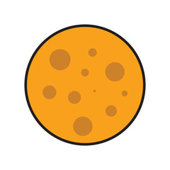 moon icon vector