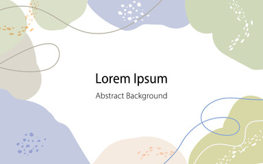 流体シェイプの抽象的なバックグラウンドデザイン・ブルー系