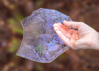 Ice Fragment Splinter In Hand