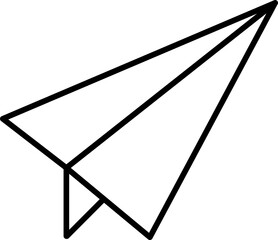 Paper plane icon send message logo for graphic design, logo, web site, social media, mobile app, ui illustration