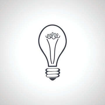 Light Bulb icon. Idea sign, bulb icon