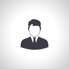 man avatar with tie icon. man avatar,