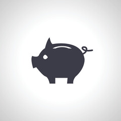 piggy bank icon. piggy bank simple icon