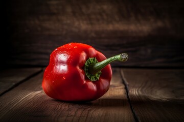 Organic red pepper top. Generate Ai