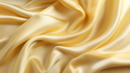 Fototapeta premium Yellow pastel silk premium background 