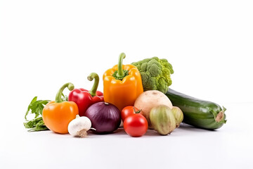 Fototapeta na wymiar vegetables on white background