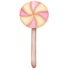 Singlr pink orange candy illustration