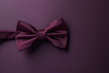 Burgundy bow tie. Generate Ai