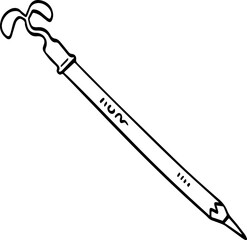 Pencil Vector Icon Isolated On Transparent Background.