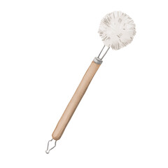 Watercolor eco friendly wooden cleaning brush. Watercolor zero waste brush for cleaning