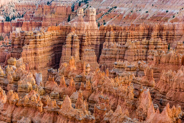 beautiful landscape in Bryce Canyon with magnificent Stone formation