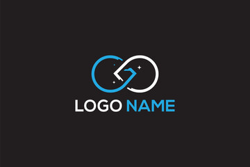 Creative logo design depicting a infinity diamond, designated for the fashion or apparel industry.