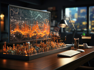 Unlock the potential of SEO optimization, web analytics, and SEO marketing through a captivating 3D render illustration. Generative AI.