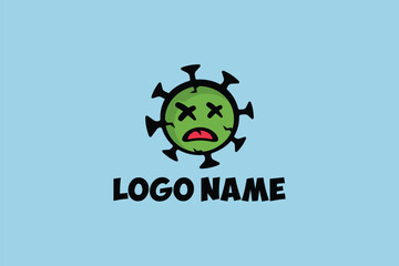 Creative logo design depicting a dead virus- Logo Design Template	

